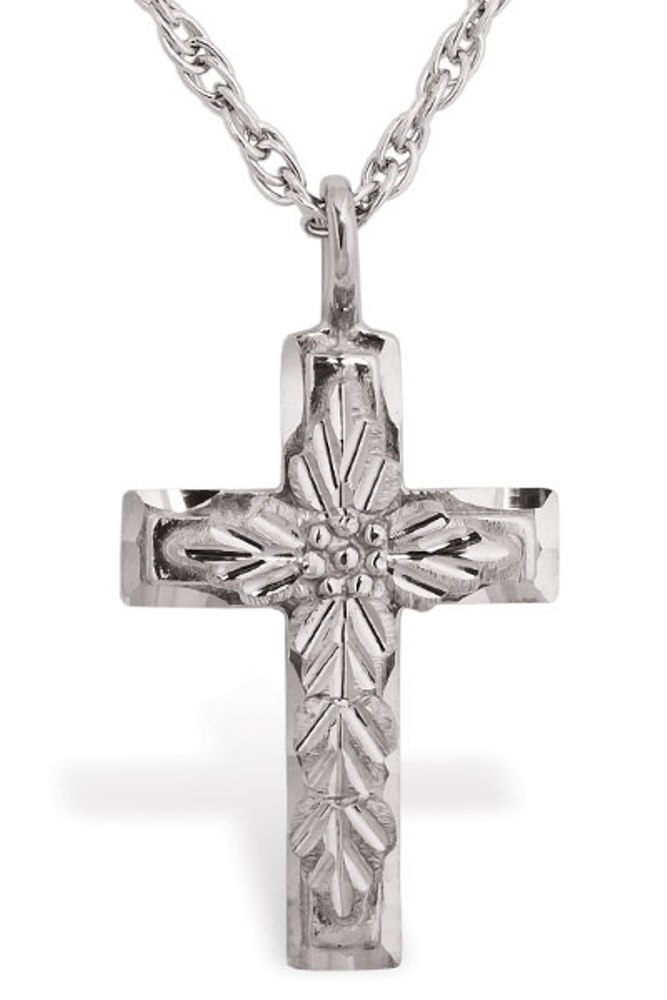 Cross Pendant Necklace, Sterling Silver