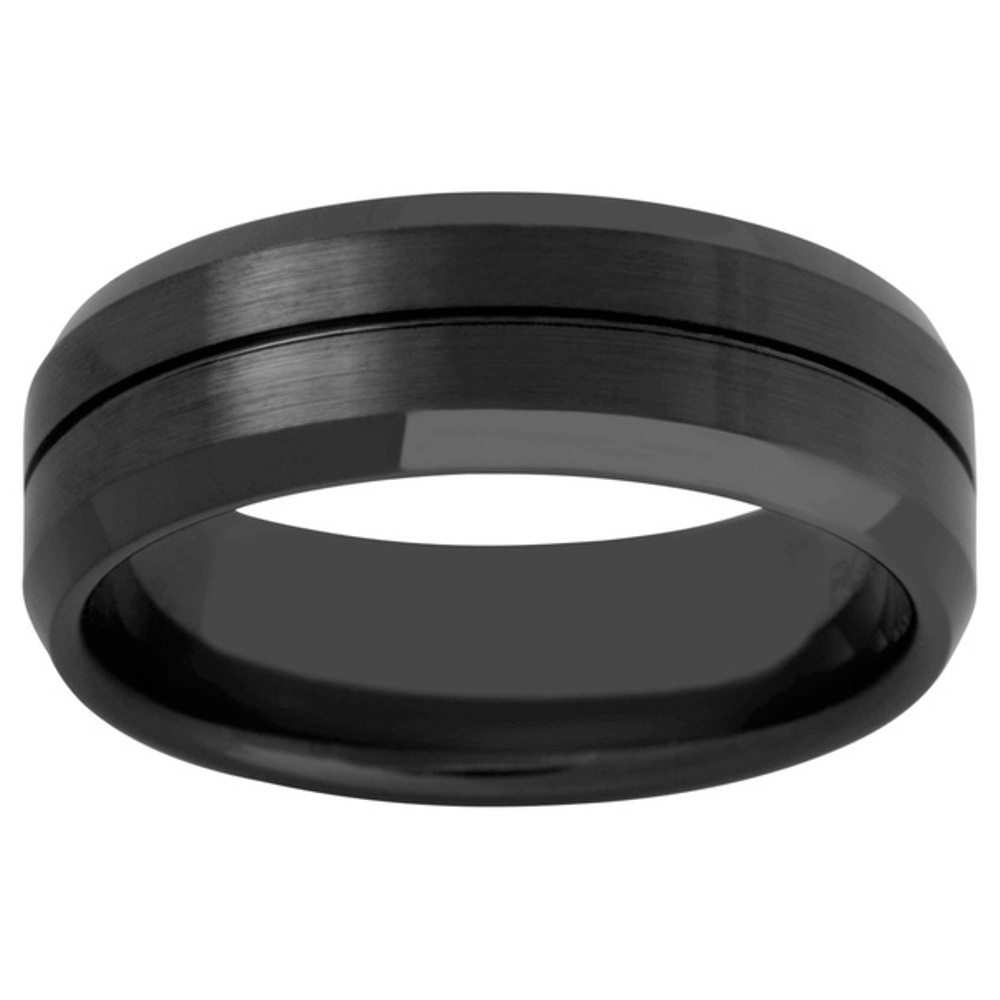 Men's Black Ceramic Band