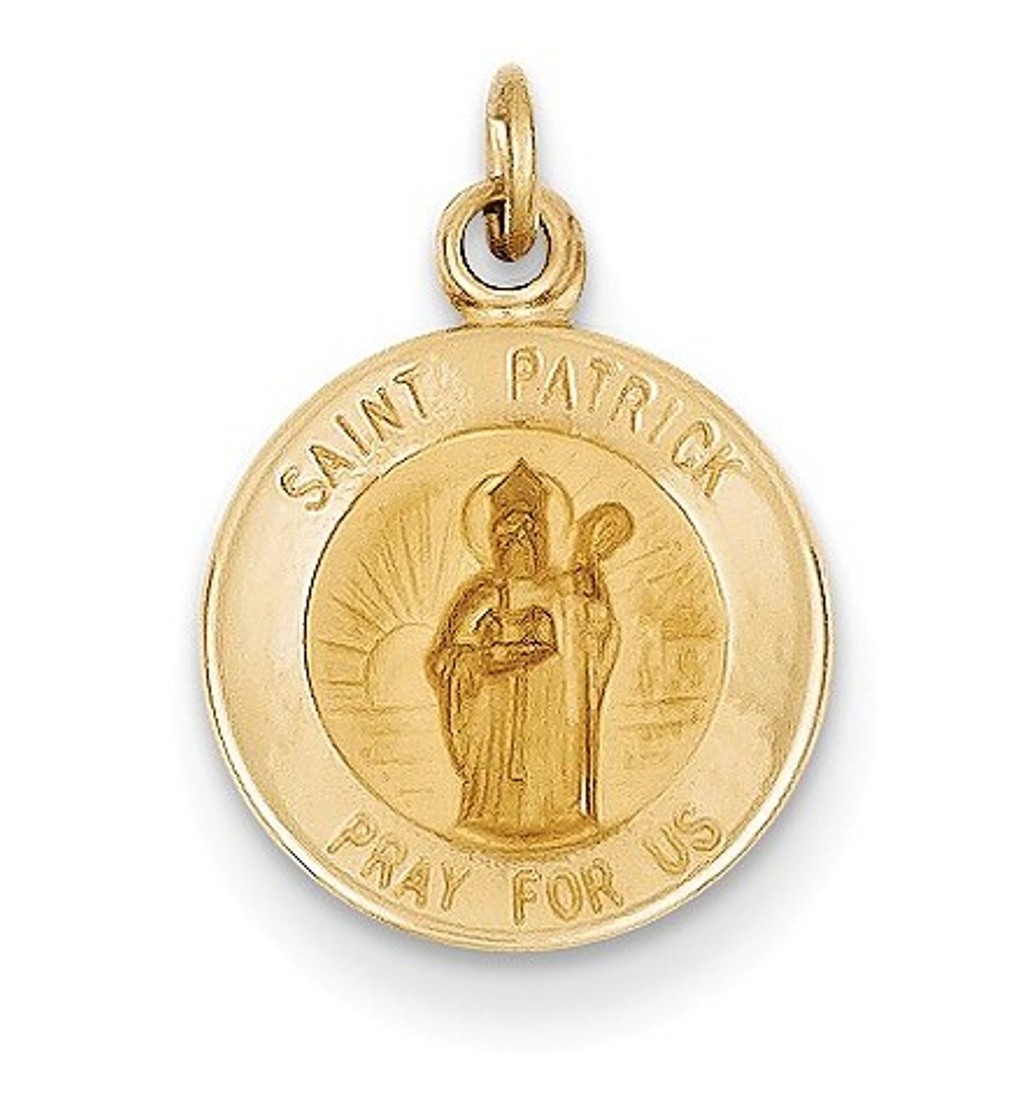 14k Saint Patrick Medal Charm