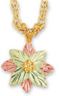 Black Hills Gold Necklace in Rose Gold Pendant. 