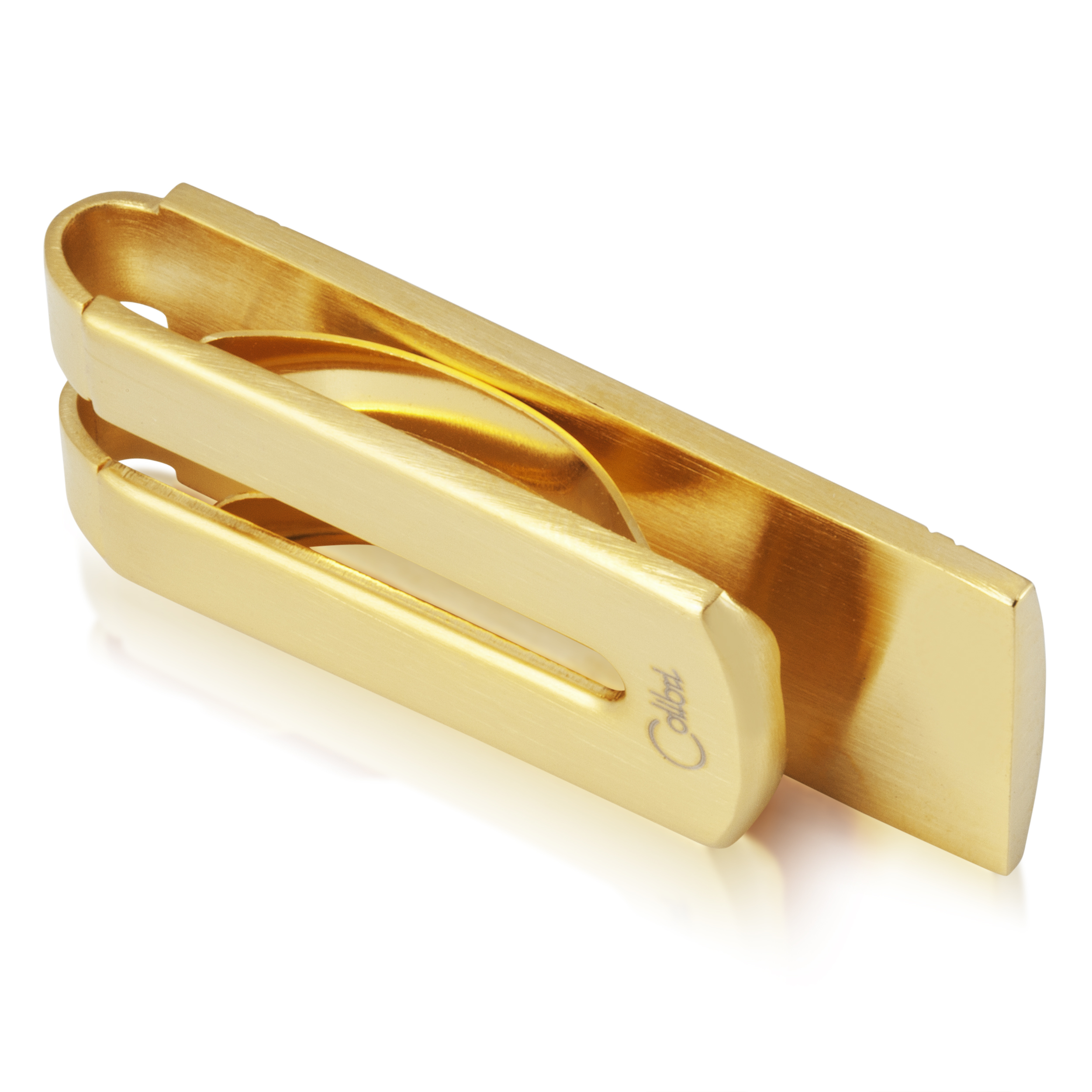 10k Yellow Gold Money Clip with Black Hills Gold motif. 