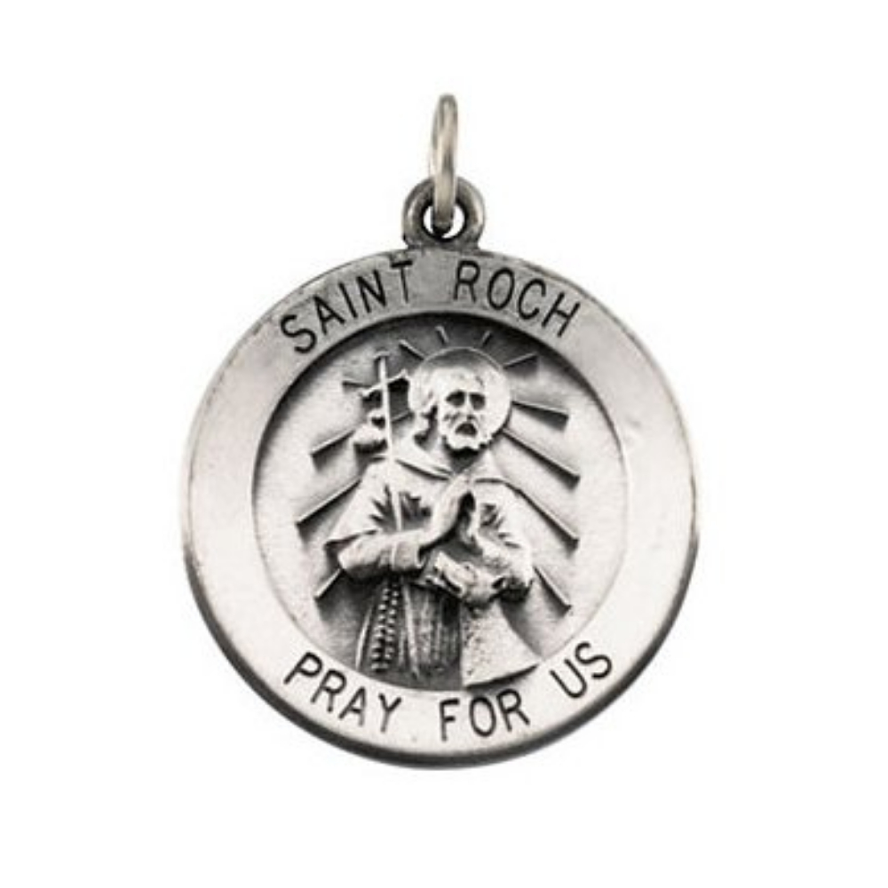 Sterling Silver St. Roch Necklace, 18 inches R16309_1000MP