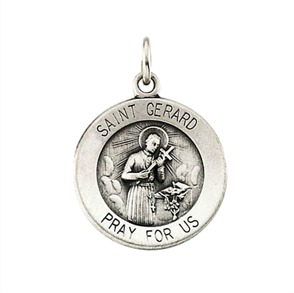 Sterling Silver St. Gerard Medal (18 MM)