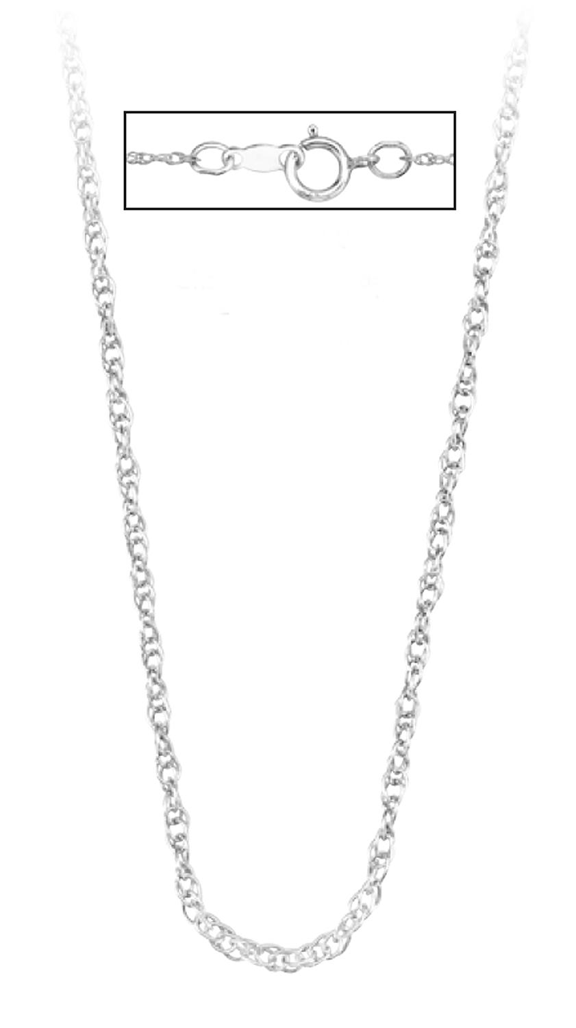  All pendants on this page arrive with this rhodium plated sterling silver 18 inch rope chain finished with a spring ring clasp. img title=