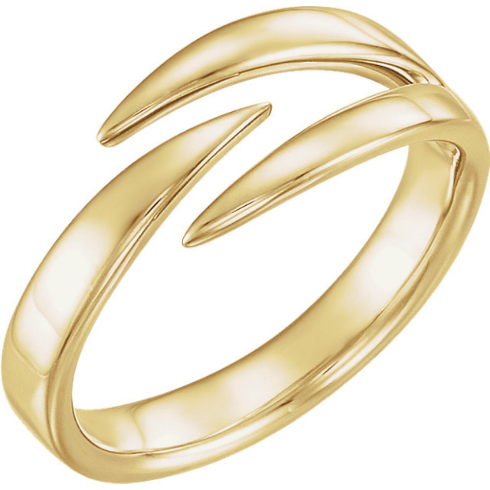 Negative Space Ring, 14k Yellow Gold
