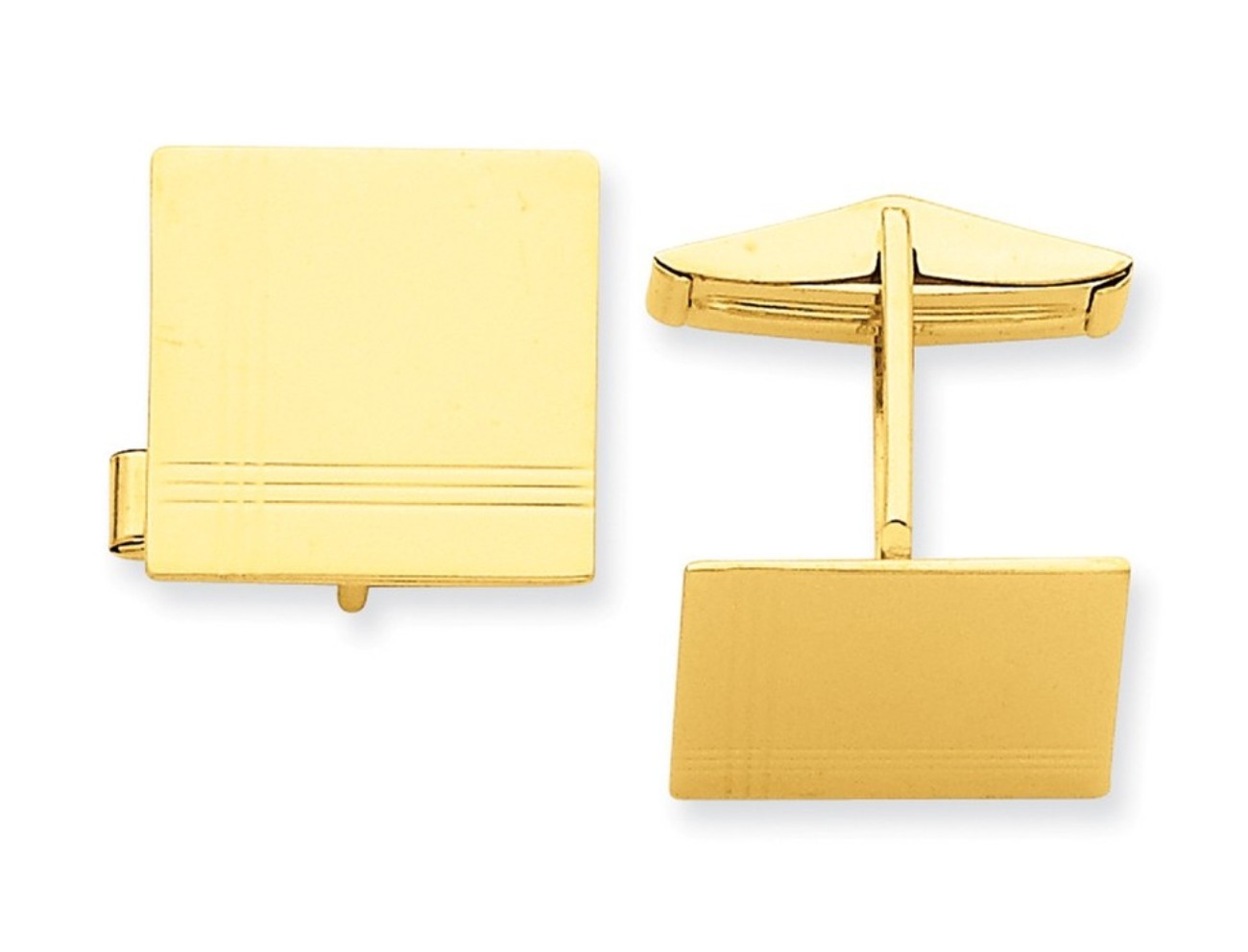 14k Cuff Links