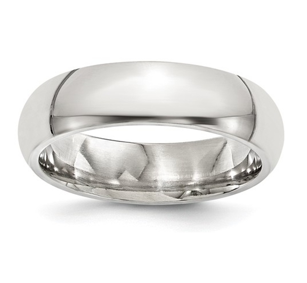 Titanium 6mm Polished Band
