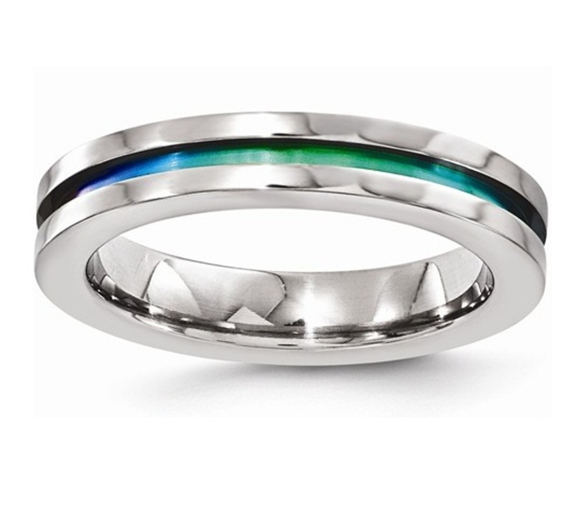  Titanium Anodized 4mm Band