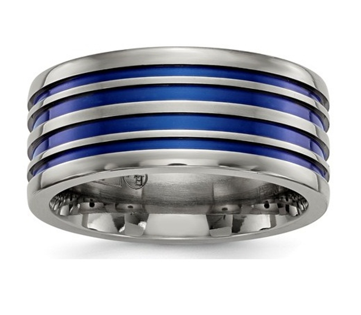  Titanium Blue Anodized 10mm Band