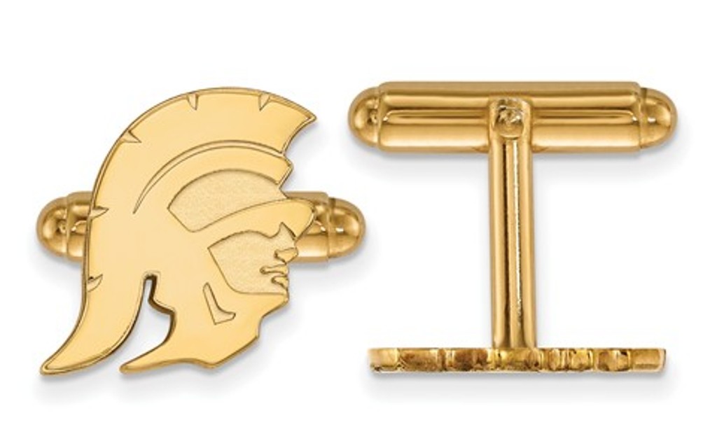 Gold-Plated Sterling Silver,University Of Southern California ,Cuff Links, 16MM