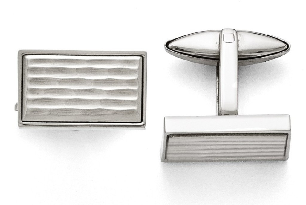 Stainless Steel Polished and Matte Cuff Links