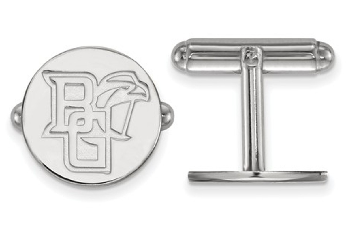 Sterling Silver LogoArt Bowling Green State University Cuff Link