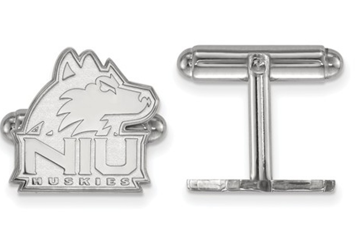 Sterling Silver LogoArt Northern Illinois University Cuff Link