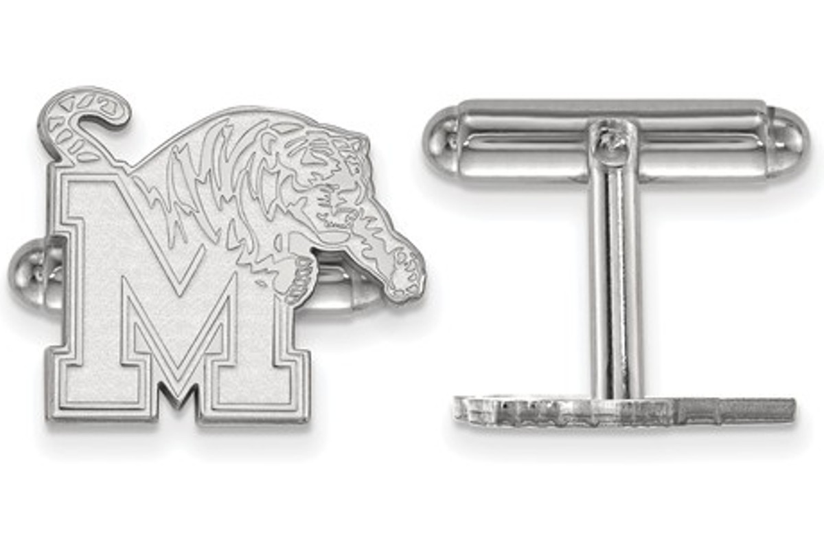 Sterling Silver LogoArt University Of Memphis Cuff Link