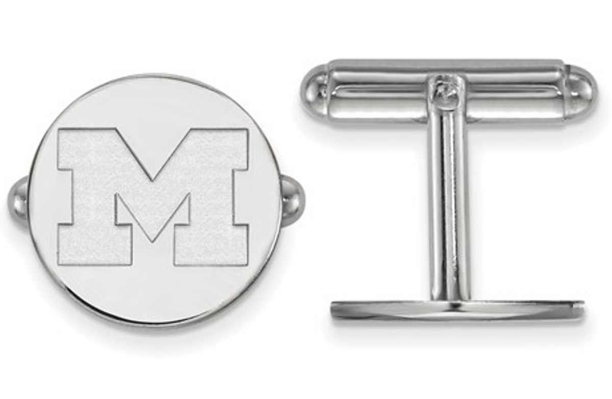 Sterling Silver LogoArt Michigan (Univ Of) Cuff Link