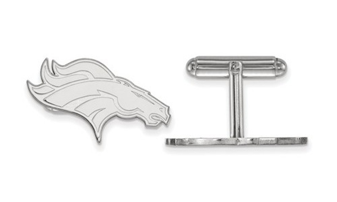 Sterling Silver Denver Broncos Cuff Link