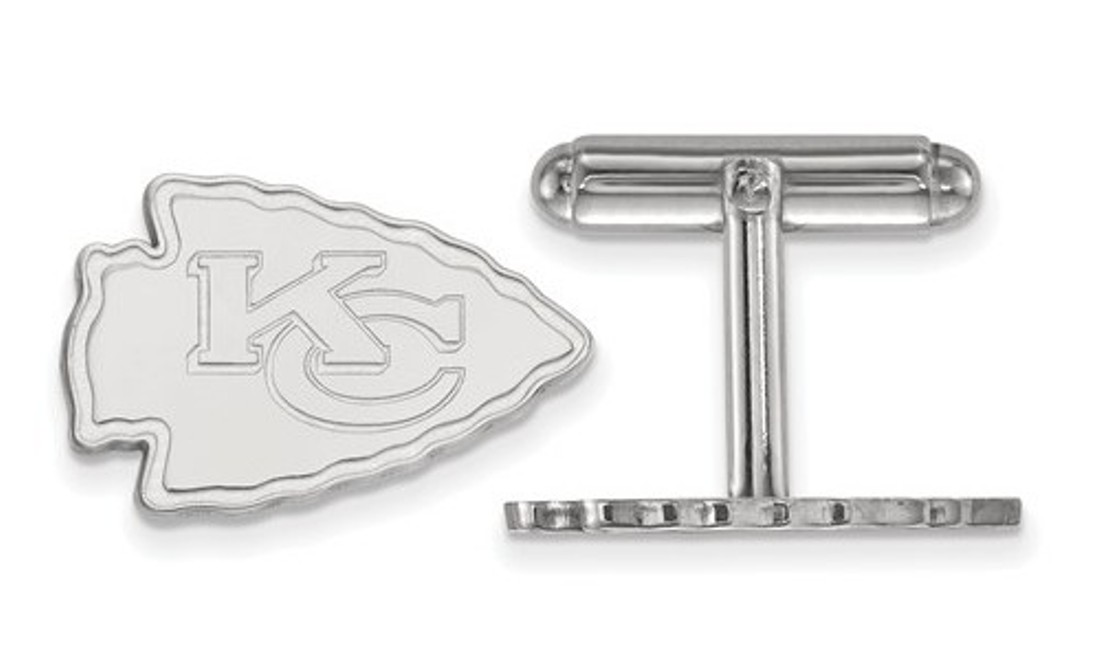 Sterling Silver Kansas City Chiefs Cuff Link