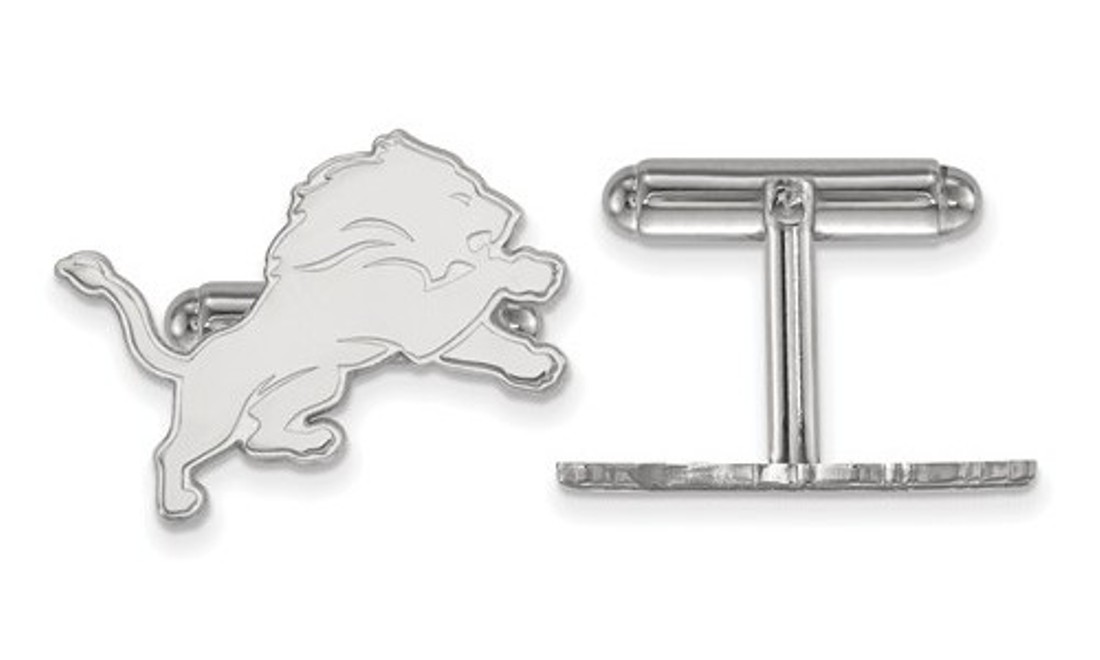 Sterling Silver Detroit Lions Cuff Link