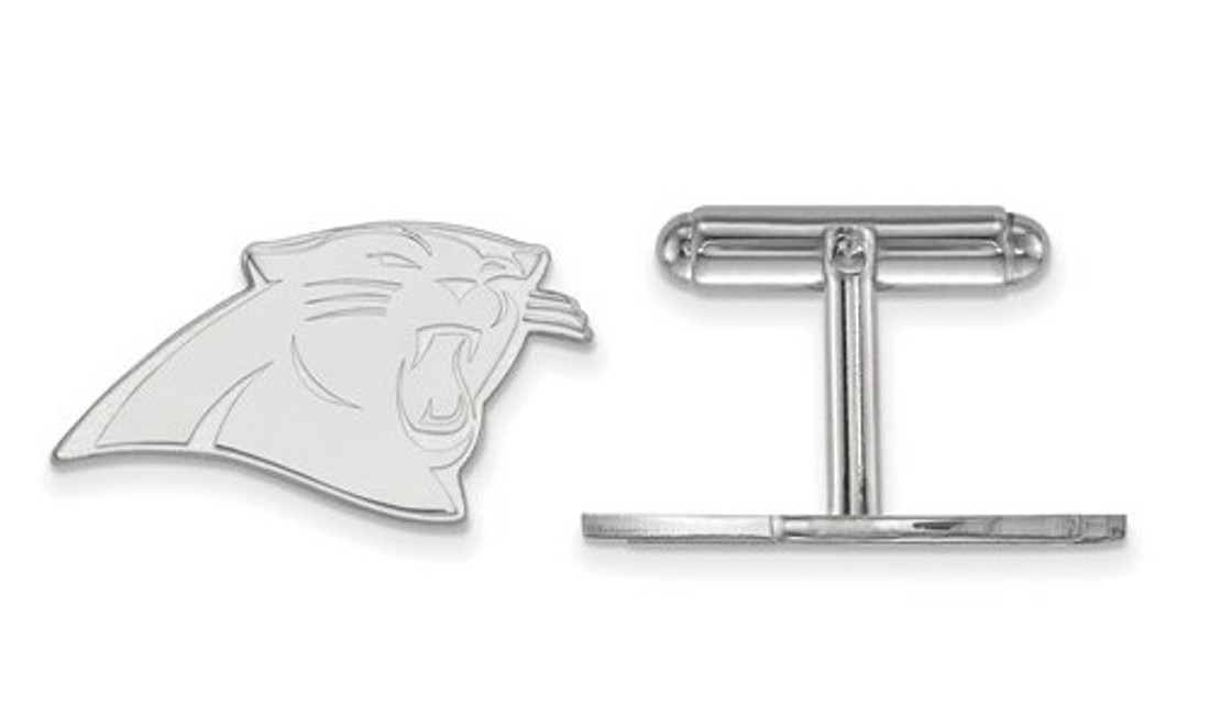 Sterling Silver Carolina Panthers Cuff Link