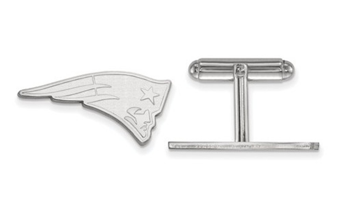 Sterling Silver New England Patriots Cuff Link