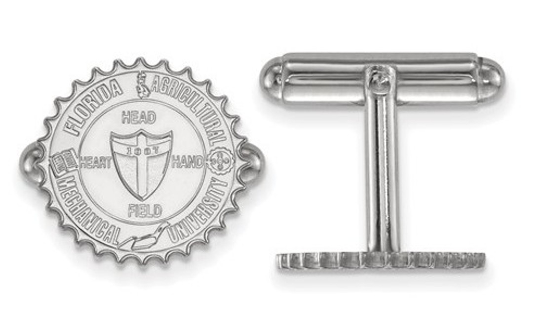 Sterling Silver LogoArt Florida A And M University Crest Cuff Link