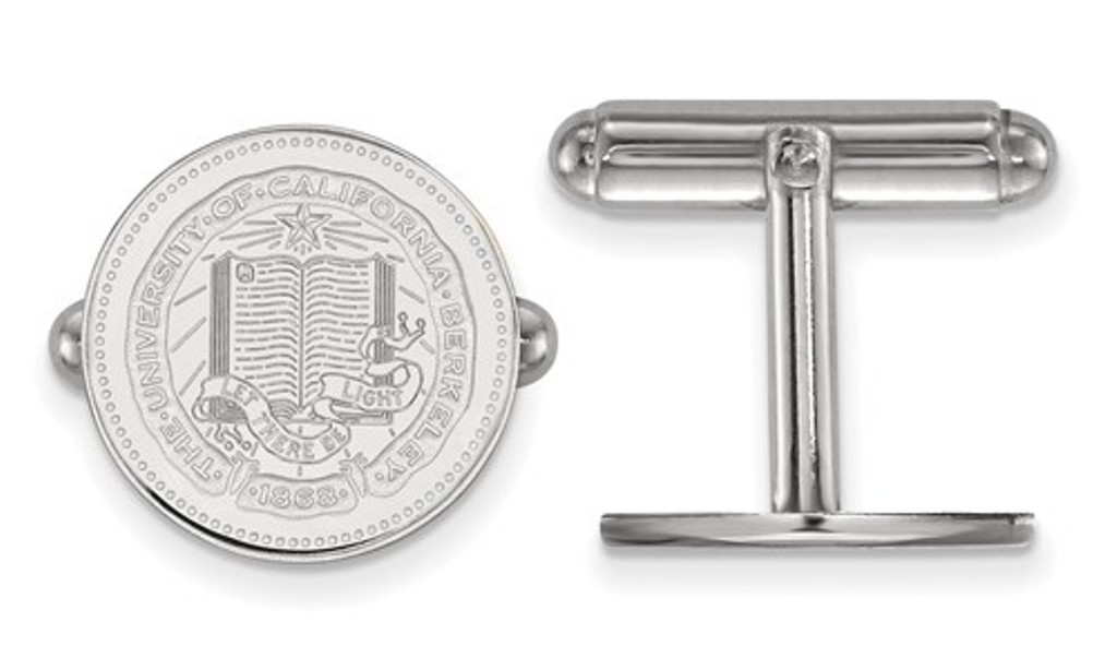 Sterling Silver LogoArt University Of California Berkeley Crest Cuff Link