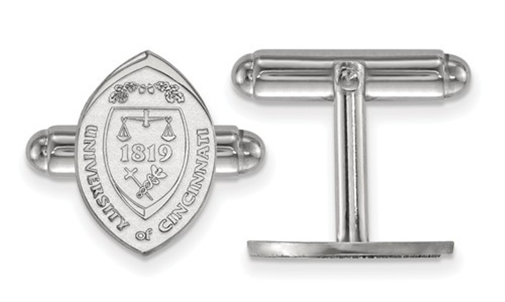 Sterling Silver LogoArt University Of Cincinnati Crest Cuff Link