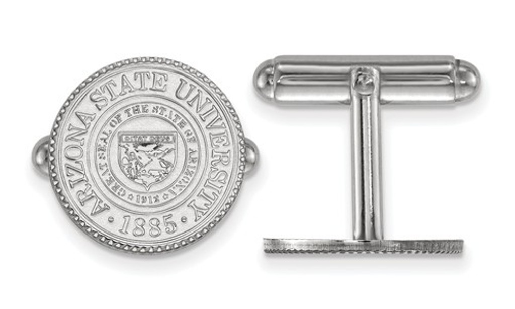 Sterling Silver LogoArt Arizona State University Crest Cuff Link