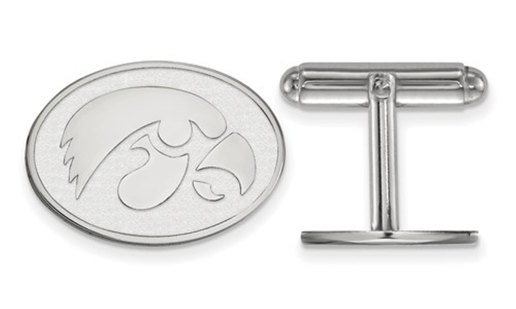 Sterling Silver LogoArt University Of Iowa Cuff Link