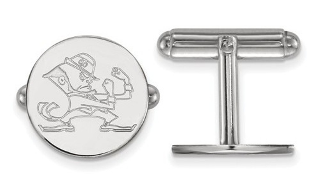 SS LogoArt University Of Notre Dame Crest Cuff Link