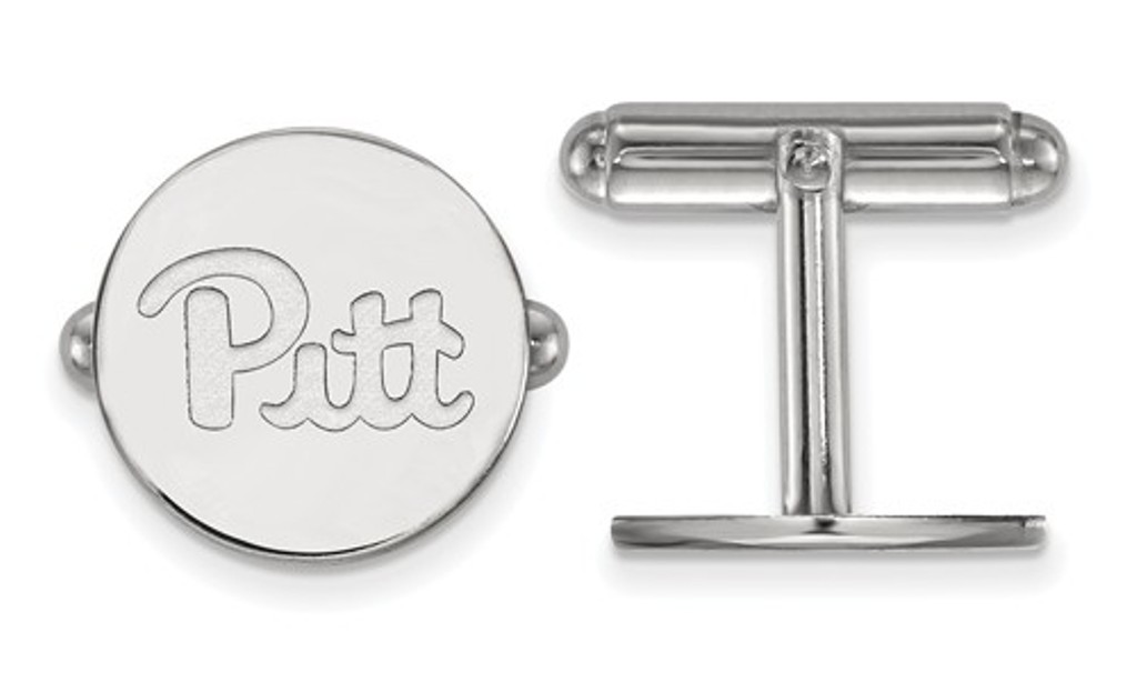 Sterling Silver LogoArt University Of Pittsburgh Cuff Links