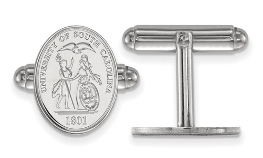 Sterling Silver LogoArt University Of South Carolina Crest Cuff Link