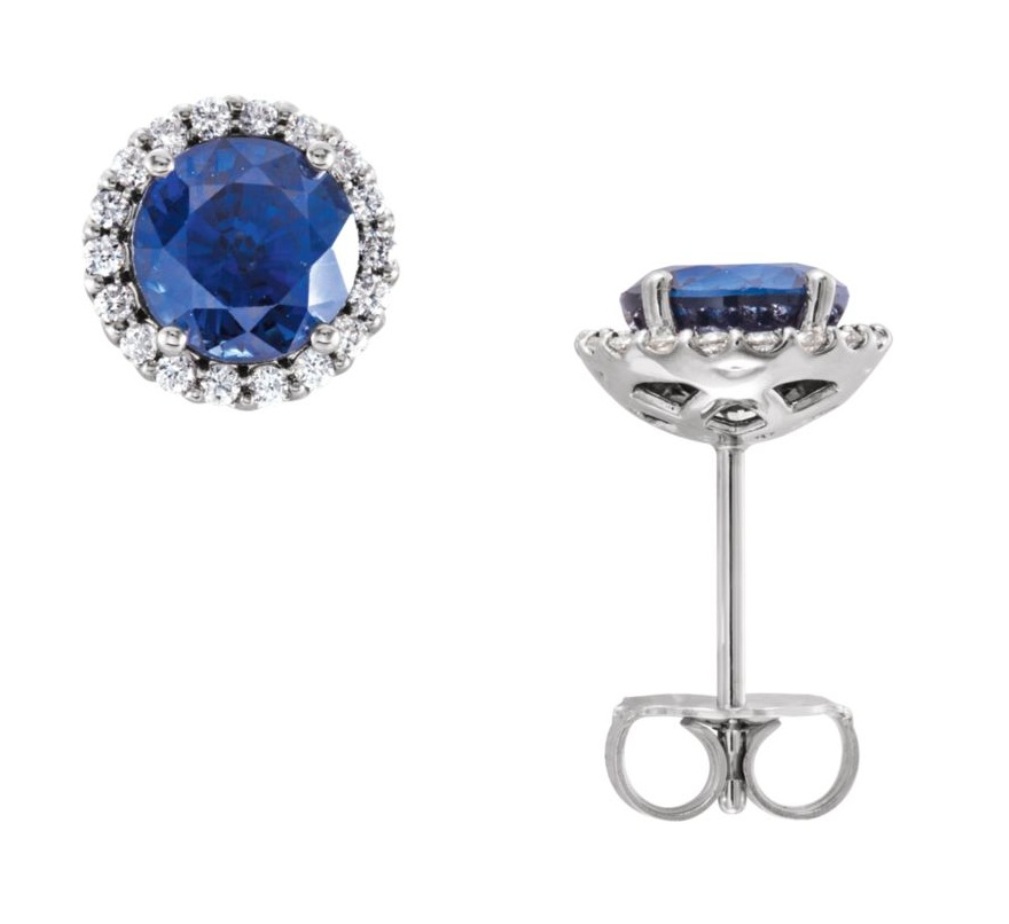 Genuine Blue Sapphire Platinum