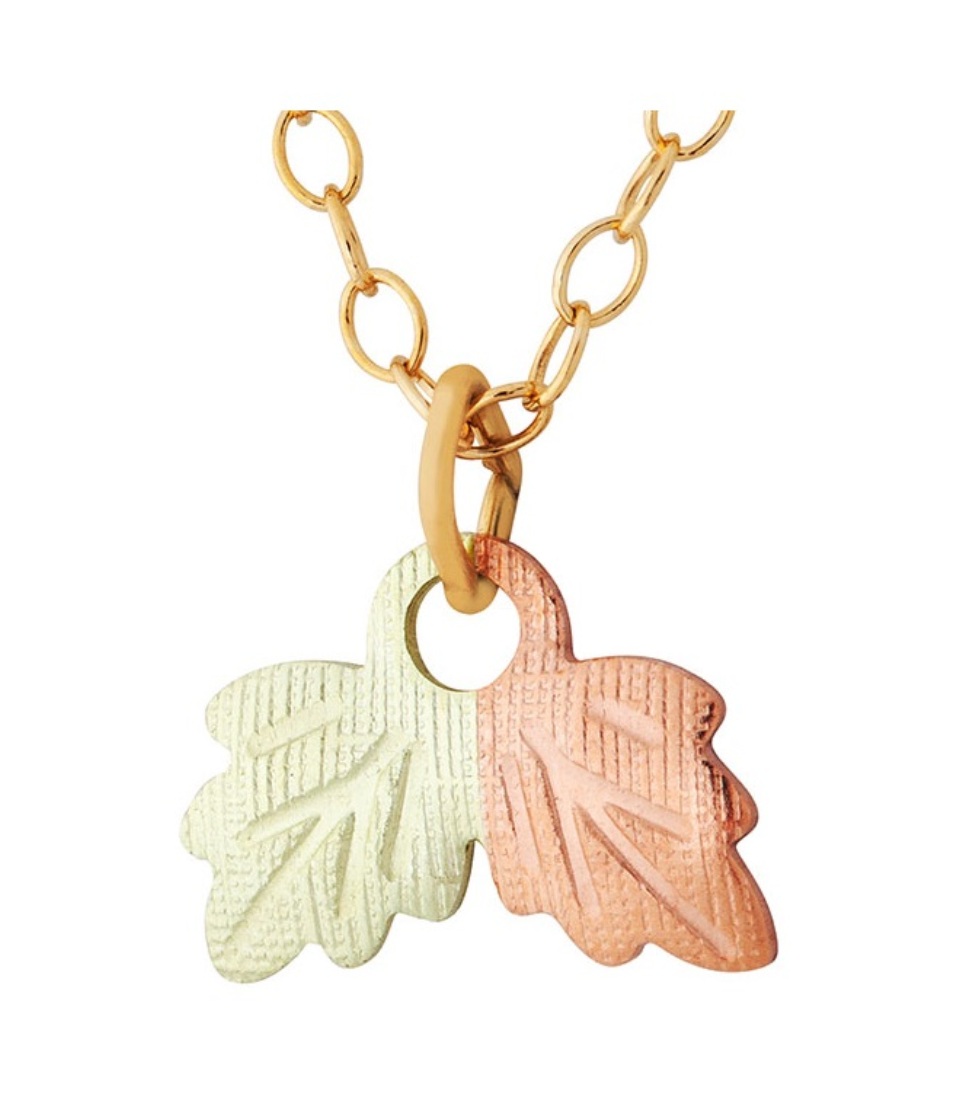 Women's 10K Yellow Gold Baby Ring Pendant Necklace