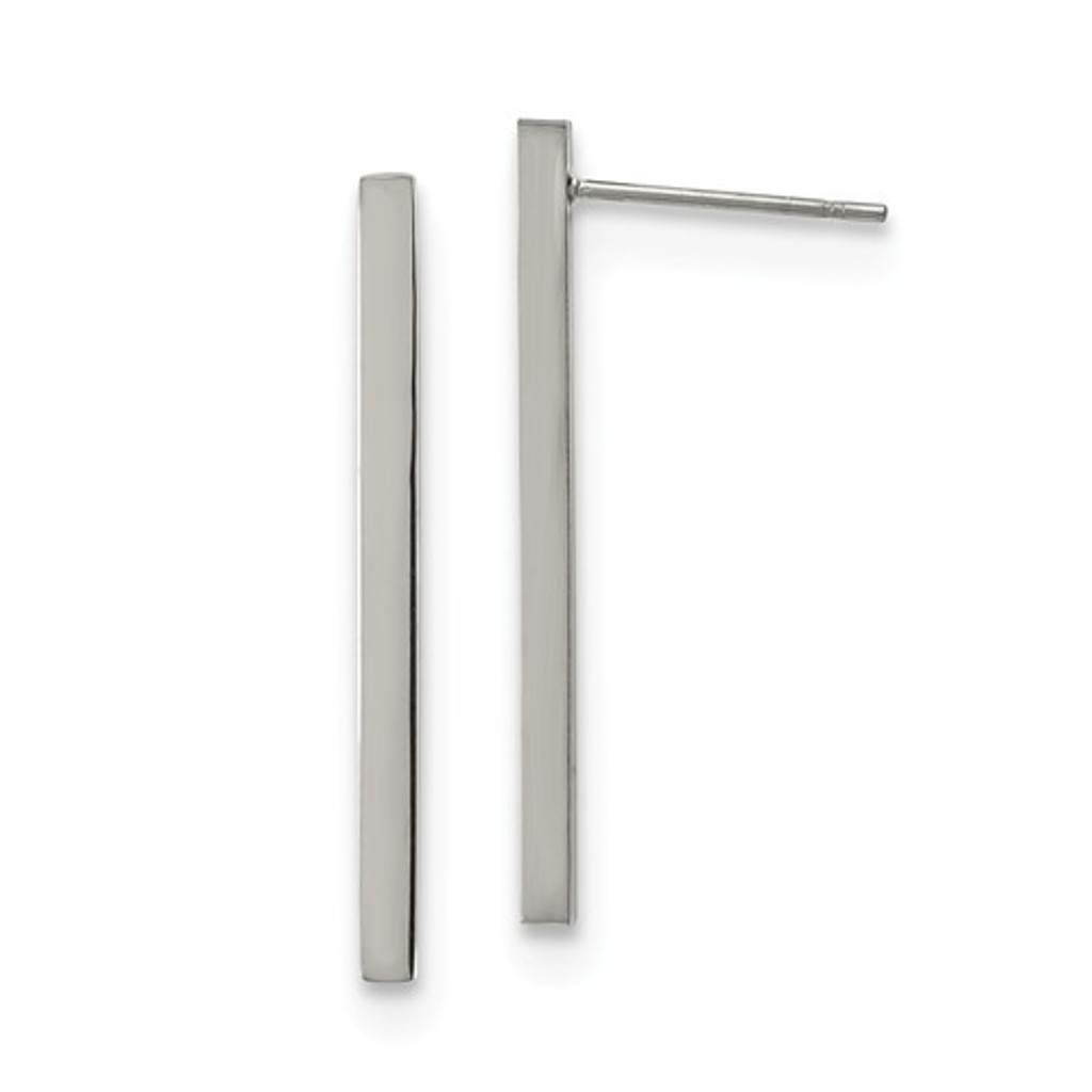 Stainless Steel Bar Post Earrings