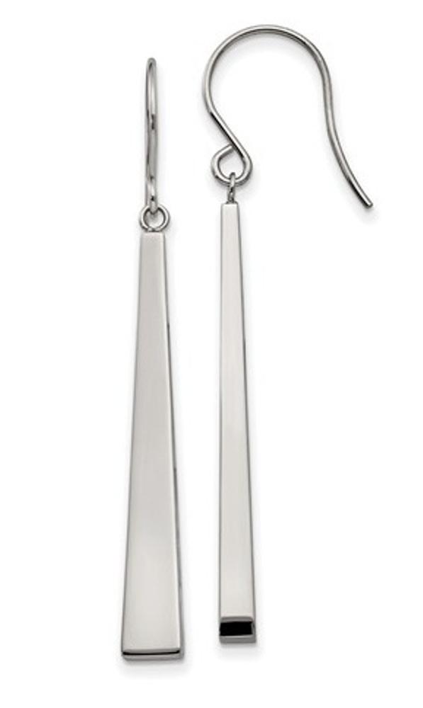 Stainless Steel Shepherd Hook Dangle Earrings