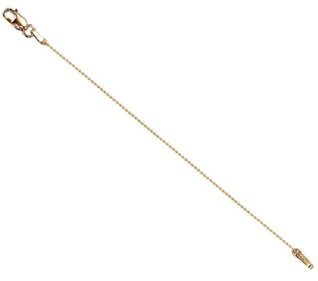 14k Yellow Gold Chain Necklace Extender Safety Chain
