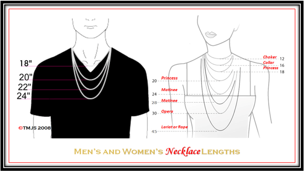 Mens Chain Length Chart