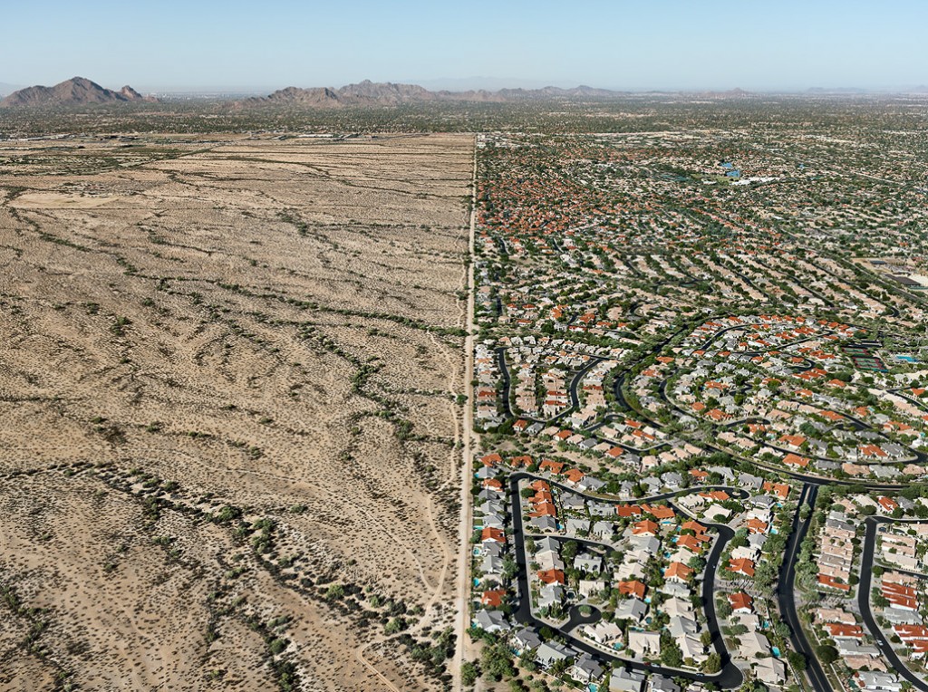 Burtynsky Navajo Reservation suburb in Phoenix,Arizona, USA in 2011.